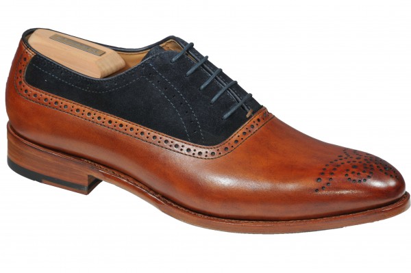 Oxford in Cognac Blau Modell Edoardo