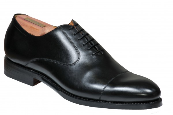 Cap toe in Schwarz Modell Matteo