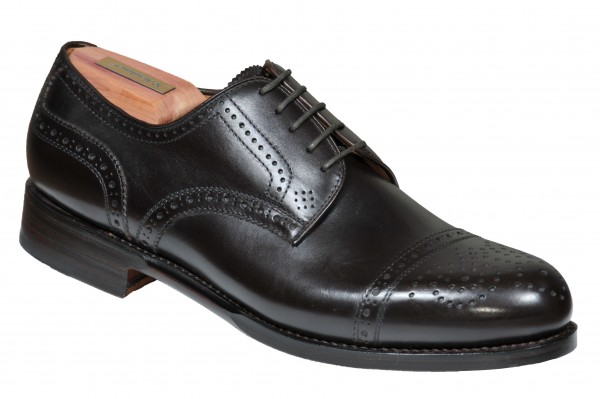 Halfbrogue in Dunkelbraun Modell Antonio